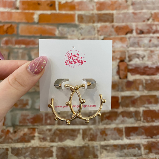 Jocelyn Hoops in Gold