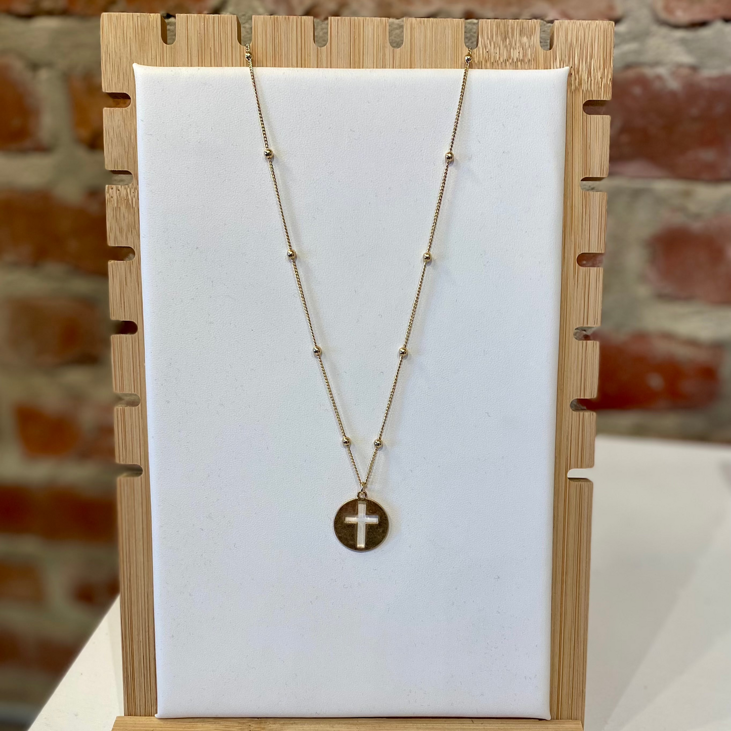 Cross Cut-out Necklace