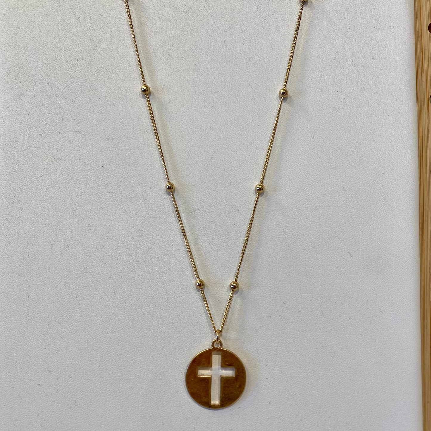 Cross Cut-out Necklace