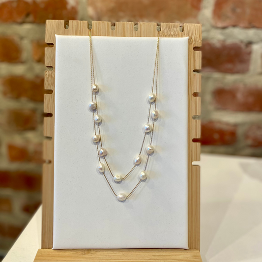 Layered Pearl Necklace