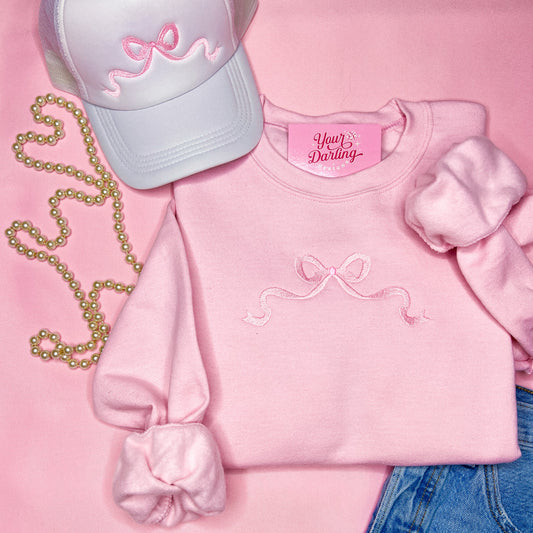 Bow Crewneck, Coquette Aesthetic