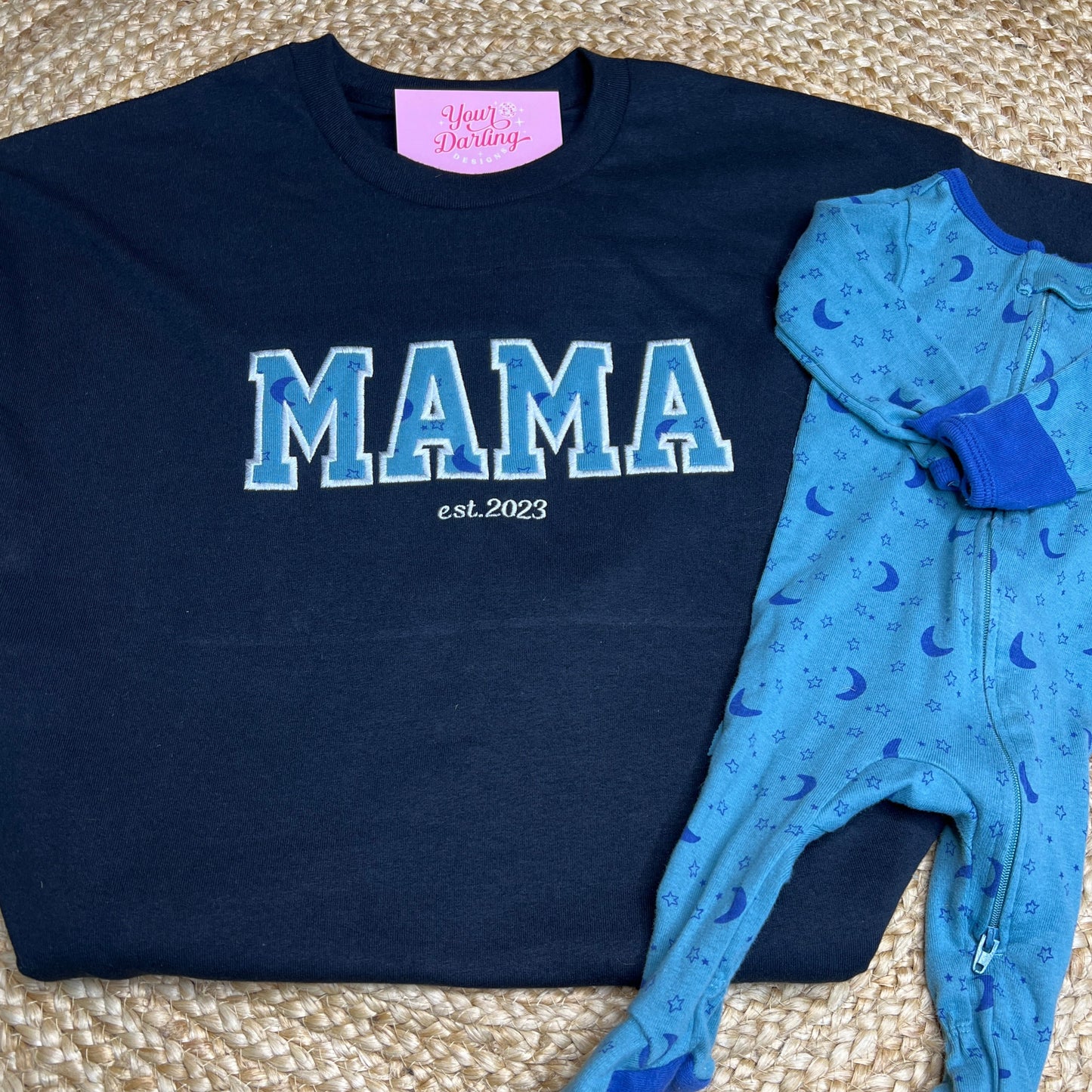 Custom MAMA Tee w/ Baby Onesie