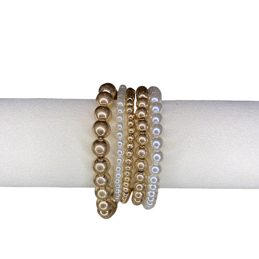 Nina Pearl & Gold Bracelet