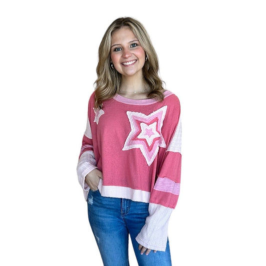 Pink Stars Long Sleeve