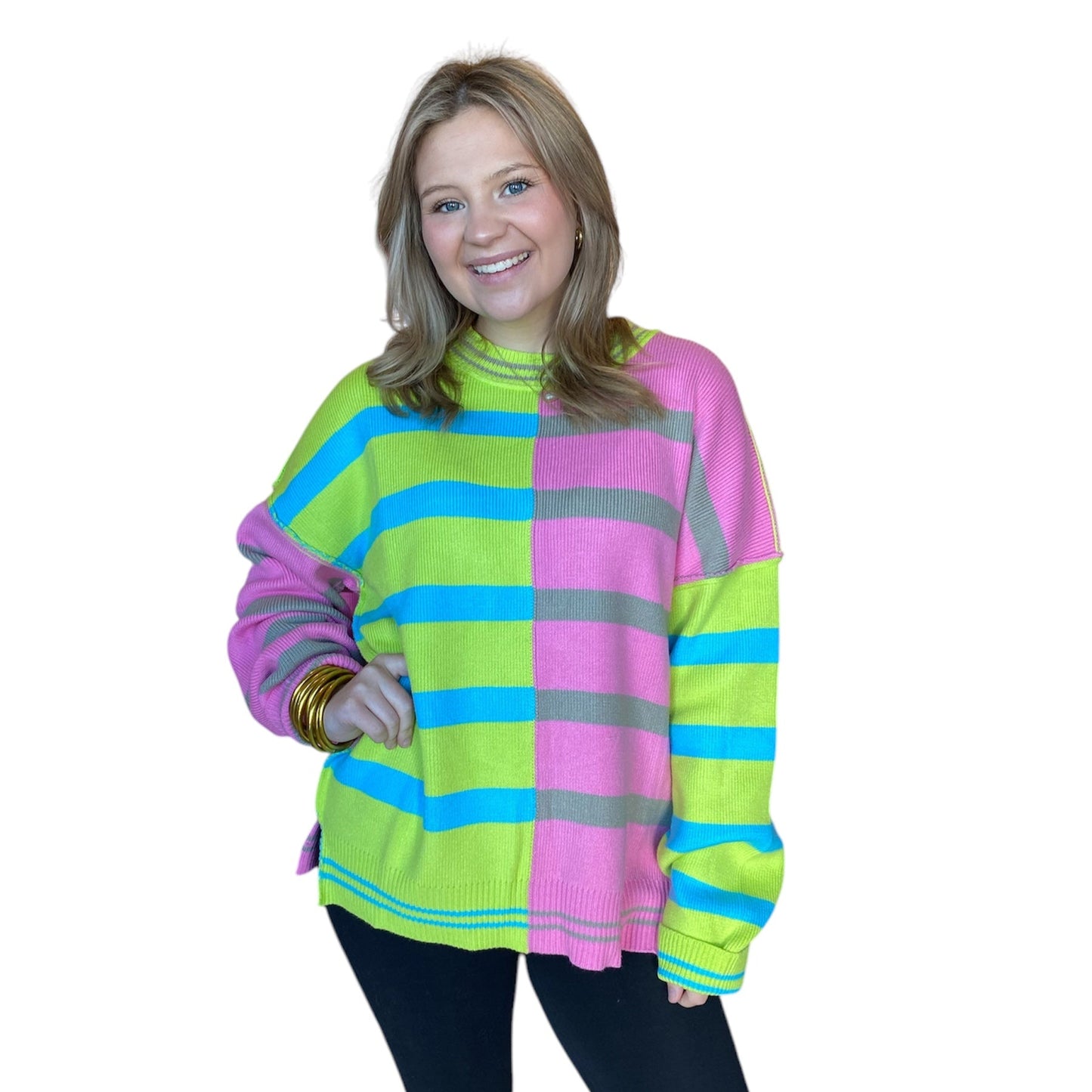 Veda Color Block Sweater