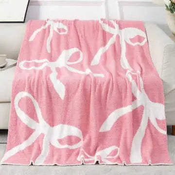 Pink Bow Blanket