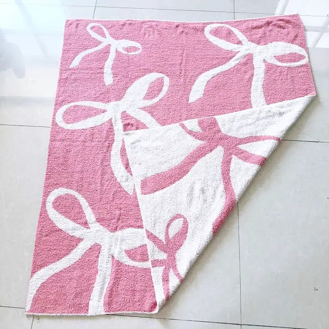 Pink Bow Blanket